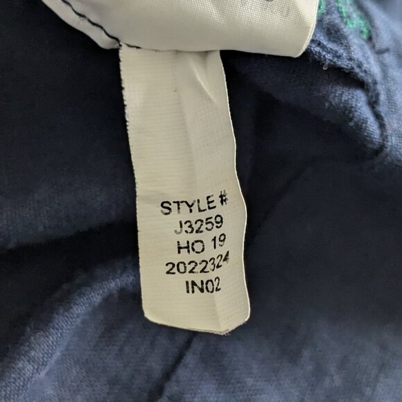 J. Crew Dress Large Blue Embroidered Beach Tunic Cover-up Tassels Linen-Blend - Picture 16 of 16